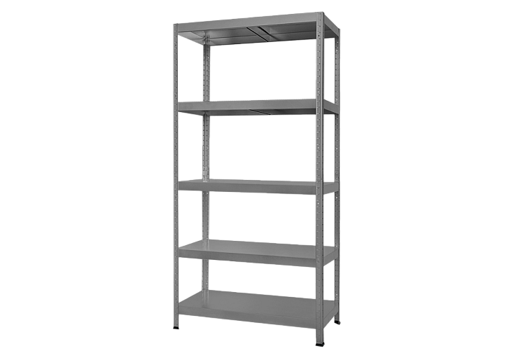 Метален стелаж HARD 180x100x40 см, до 130 кг на рафт - сив