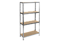 Метален стелаж КАРМЕН CR-1024 - 180x90x40 см, до 600 кг на рафт - цинк