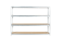 Метален стелаж MEGA 177x240x45 см, до 450 кг на рафт - цинк