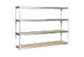 Метален стелаж MEGA 177x240x45 см, до 450 кг на рафт - цинк