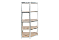 Ъглов метален стелаж КАРМЕН CR-1019 - 180x90x45 см, до 275 кг на рафт - цинк