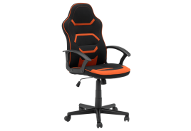 Геймърски стол КАРМЕН 6309 - черен - оранжев