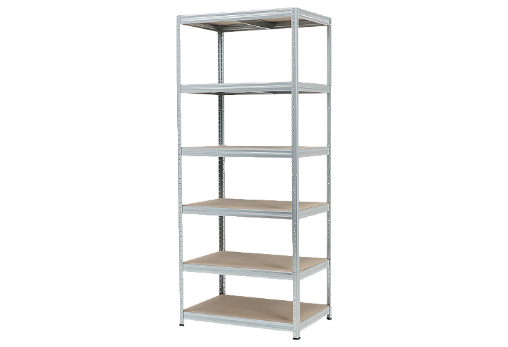 Метален стелаж STAR 213x90x60 см, до 250 кг на рафт - цинк
