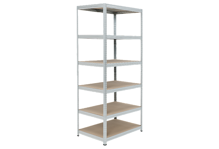Метален стелаж STAR 213x90x60 см, до 250 кг на рафт - цинк