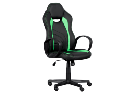 Геймърски стол КАРМЕН 7525 - черно-зелен