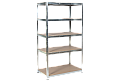 Метален стелаж КАРМЕН CR-1021 - 190х100х40 см, до 65 кг на рафт - цинк