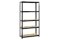 Метален стелаж КАРМЕН CR-1027, 192x100x40 см, до 65 кг на рафт - черен