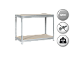 Метален стелаж MEGA 87x160x60 см, до 600 кг на рафт - цинк