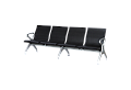 Посетителска пейка с 4 места КАРМЕН CR-1035-4 - черна