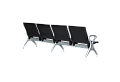 Посетителска пейка с 4 места КАРМЕН CR-1035-4 - черна