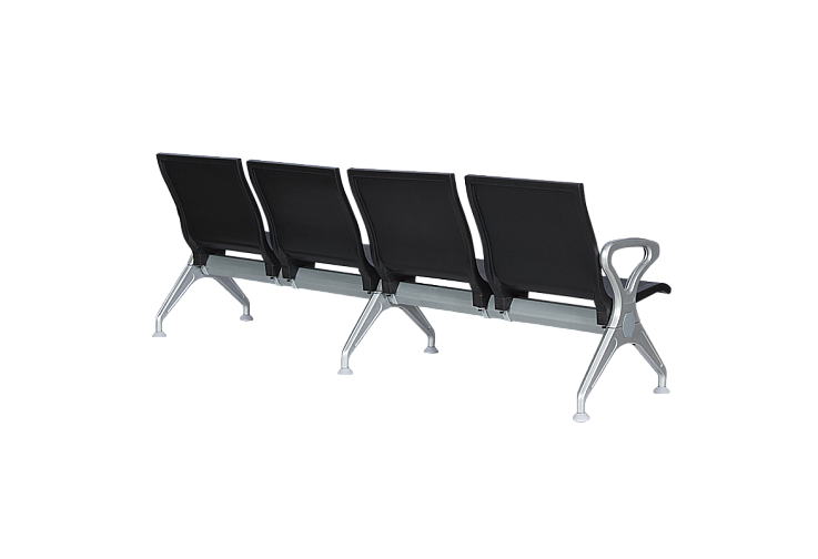 Посетителска пейка с 4 места КАРМЕН CR-1035-4 - черна