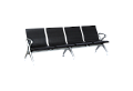 Посетителска пейка с 4 места КАРМЕН CR-1035-4 - черна