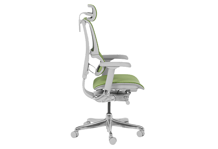 Ергономичен стол ERGOHUMAN IOO ELITE 2 - сива рамка - зелен