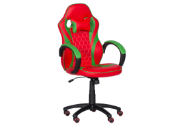 Геймърски стол КАРМЕН 6304 - червено-зелен