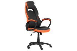 Геймърски стол КАРМЕН 7511 - черно-оранжев