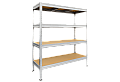 Метален стелаж MEGA 177x160x45 см, до 600 кг на рафт - цинк