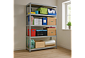 Метален стелаж STAR PL 213x120x60 см, до 250 кг на рафт - цинк