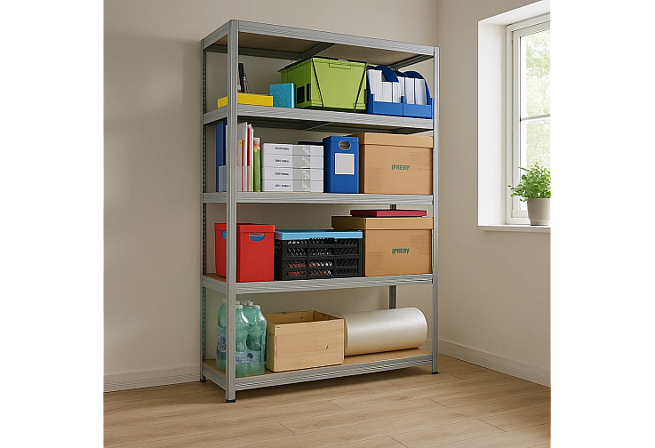 Метален стелаж STAR PL 213x120x60 см, до 250 кг на рафт - цинк