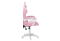 Геймърски стол КАРМЕН 6311 - бял - розов
