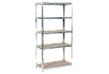 Метален стелаж КАРМЕН CR-1020 - 180х90х45 см, до 275 кг на рафт - цинк