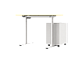 Ергономично регулируемо бюро КАРМЕН CR-157 - бук / бяло