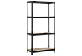 Метален стелаж КАРМЕН CR-1015 - 180х90х40 см, до 175 кг на рафт - черен