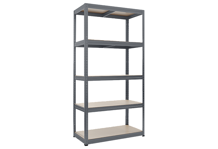 Метален стелаж STAR 180x90x45 см, до 350 кг на рафт - сив