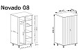 Гардероб NOVADO NO-8 бяло