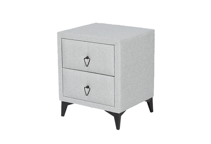 Нощно шкафче за спалня KOLAJEN LINEN - сив 02