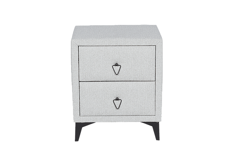 Нощно шкафче за спалня KOLAJEN LINEN - сив 02