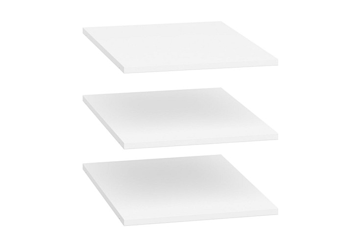 Рафтове за гардероб 3 броя NEPO PLUS SZF3D2S бяло