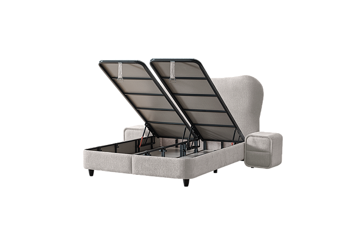 Тапицирана спалня с матрак MOON 160 х 200 - мистичен пясък 28