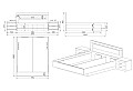 Легло Сити 7076 сонома арвен / бяло гланц