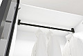 Модулен гардероб Dress 39 бяло гланц и стъкло