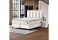 Тапицирана спалня с матрак HERMES 160 x 200 - слонова кост AN