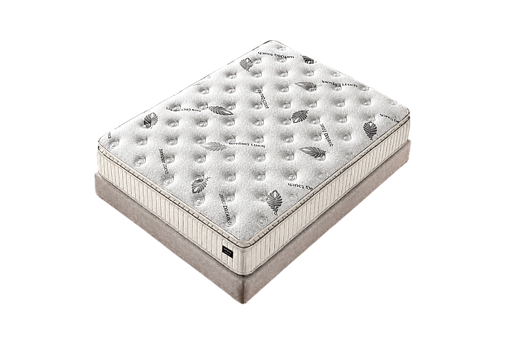 Тапицирана спалня с матрак HERMES 160 x 200 - слонова кост AN