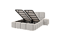 Тапицирана спалня с матрак LEGO 160 х 200 - крем 02
