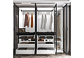 Модулен гардероб със стъклени врати Dress 40