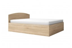 Двойно легло с повдигащ механизъм ЛЕО 6 за матрак 160/200 см дъб сонома