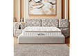 Тапицирана спалня с матрак MILANO 160 x 200 - сив A