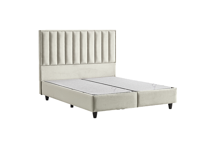 Тапицирана спалня с матрак PERRY LUX 160 x 200 - крем 01
