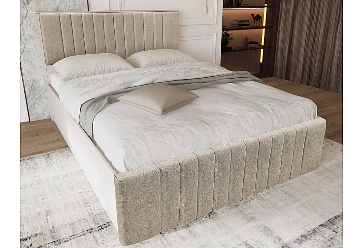 Тапицирано легло Boutique 160 / 200 кашмир / капучино мат