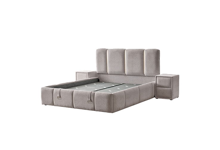 Тапицирана спалня с матрак ALLURE 160 x 200 - крем 020