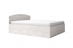 Двойно легло с повдигащ механизъм ЛЕО 6 за матрак 160/200 см дъб бланко