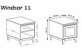 Нощно шкафче WINDSOR W-11 кашмир