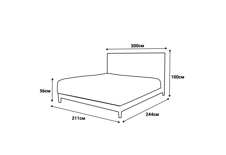 Тапицирана спалня с матрак BUMBY 160 x 200 - бял 01