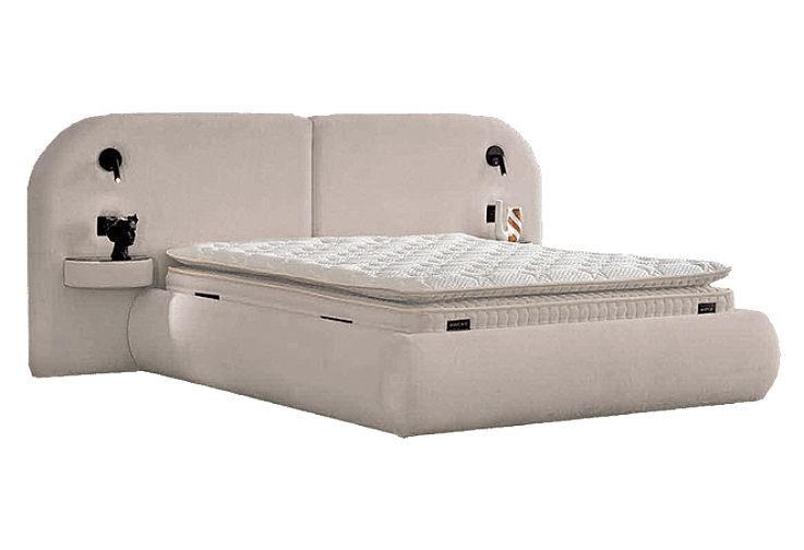 Тапицирана спалня с матрак ELYSIA 160 х 200 - мистичен пясък 28