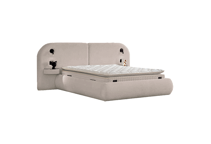 Тапицирана спалня с матрак ELYSIA 160 х 200 - мистичен пясък 28
