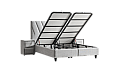 Тапицирана спалня с матрак SIESTA 160 x 200 - светлосив 21