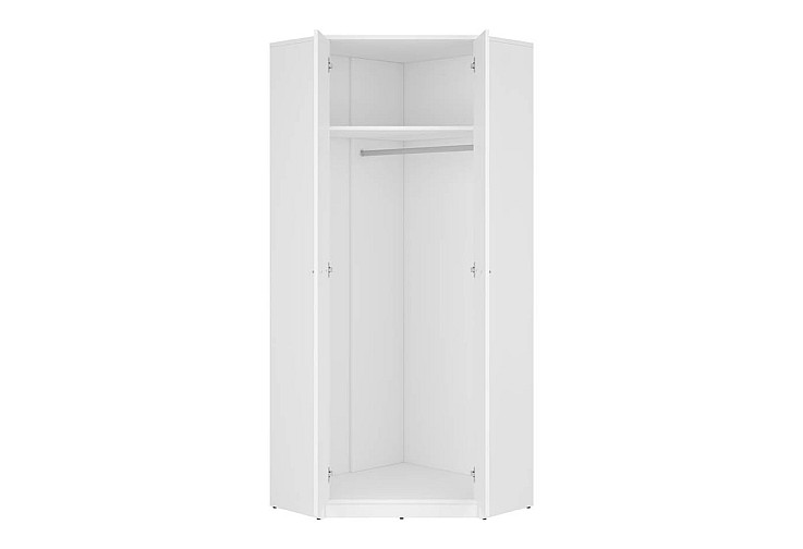 Ъглов гардероб NEPO PLUS SZFN2D бяло 
